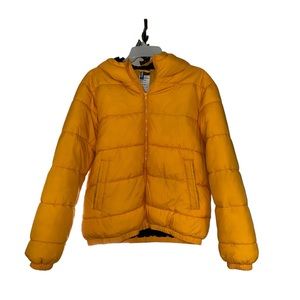 Yellow Puffer Jacket.